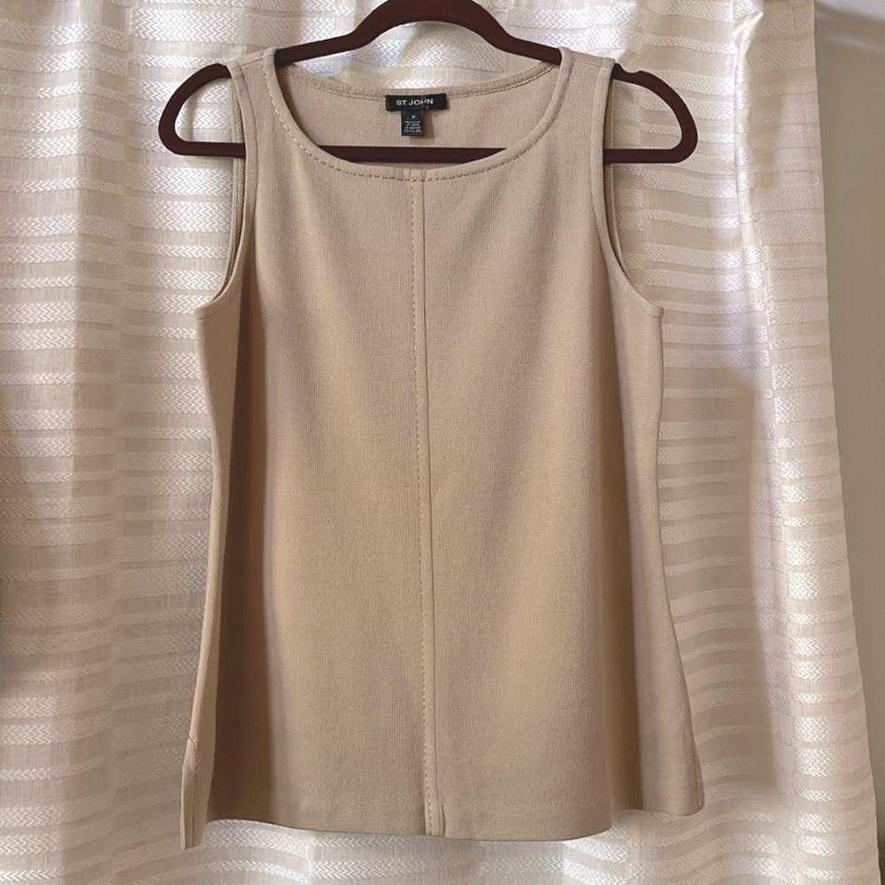 St. John Knit Shell Tank Medium